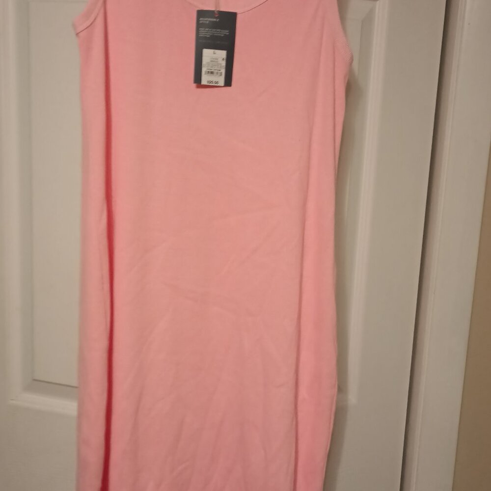 Coral tank dress